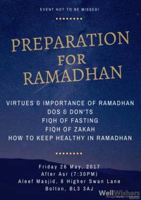 Preparation for Ramadhan